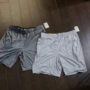 2 pairs of men's reebok athletic shorts nwt